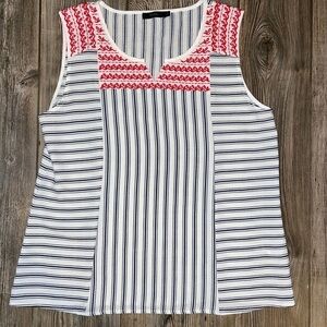 THML Embroidered Sleeveless Blouse